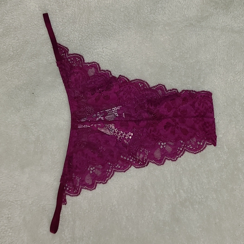Brazilian cut lace panty